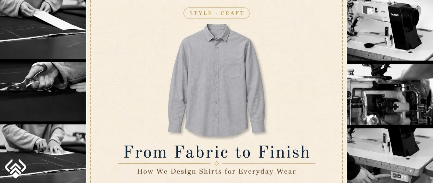 From Fabric to Finish How We Design Shirts for Everyday Wear