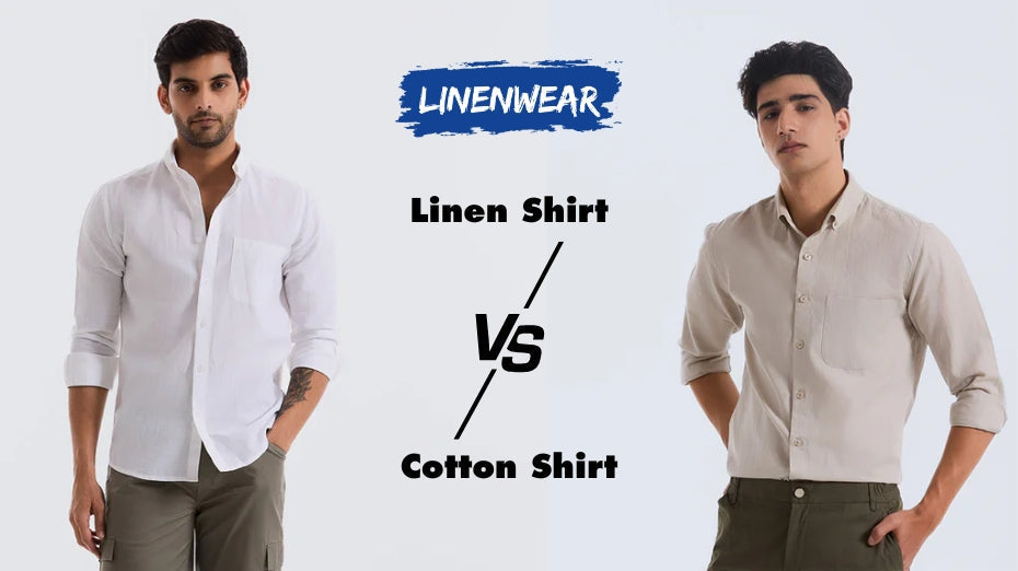 chinese dress ladies The Navy Allen Cotton Linen Custom Shirt – Ledbury main image 0