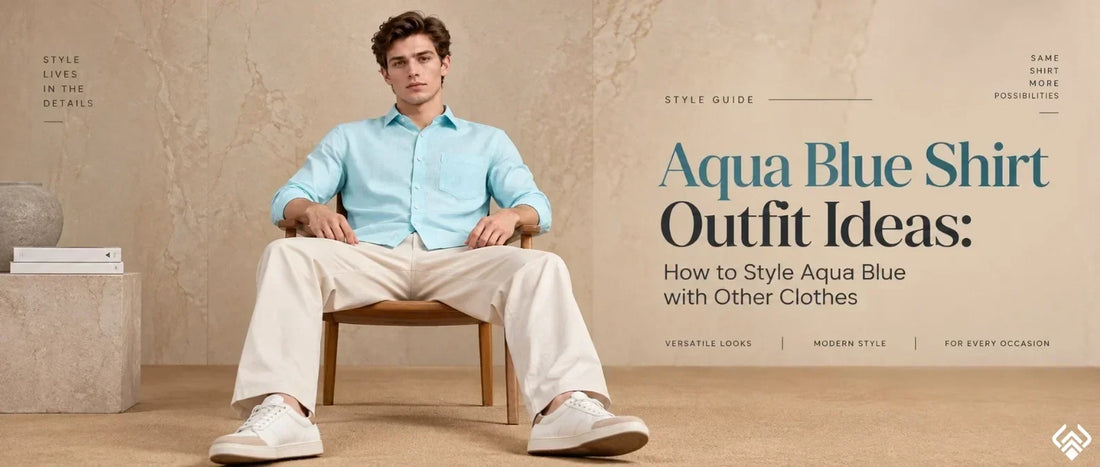 Aqua Blue Shirt Outfit Ideas: How to Style Aqua Blue with Other Clothes