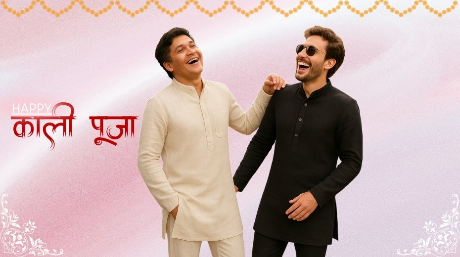 Embrace Inner Strength: Kali Chaudas in Elegant Linen Wear