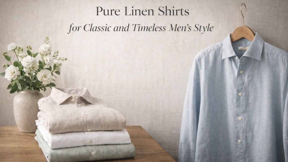 Pure Linen Shirts for Classic and Timeless Men’s Style