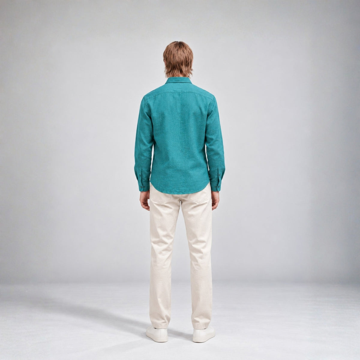 Dark Green Linen Shirt