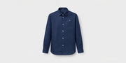 Navy Blue Linen Shirt