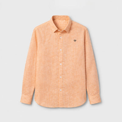 Peach Linen Shirt
