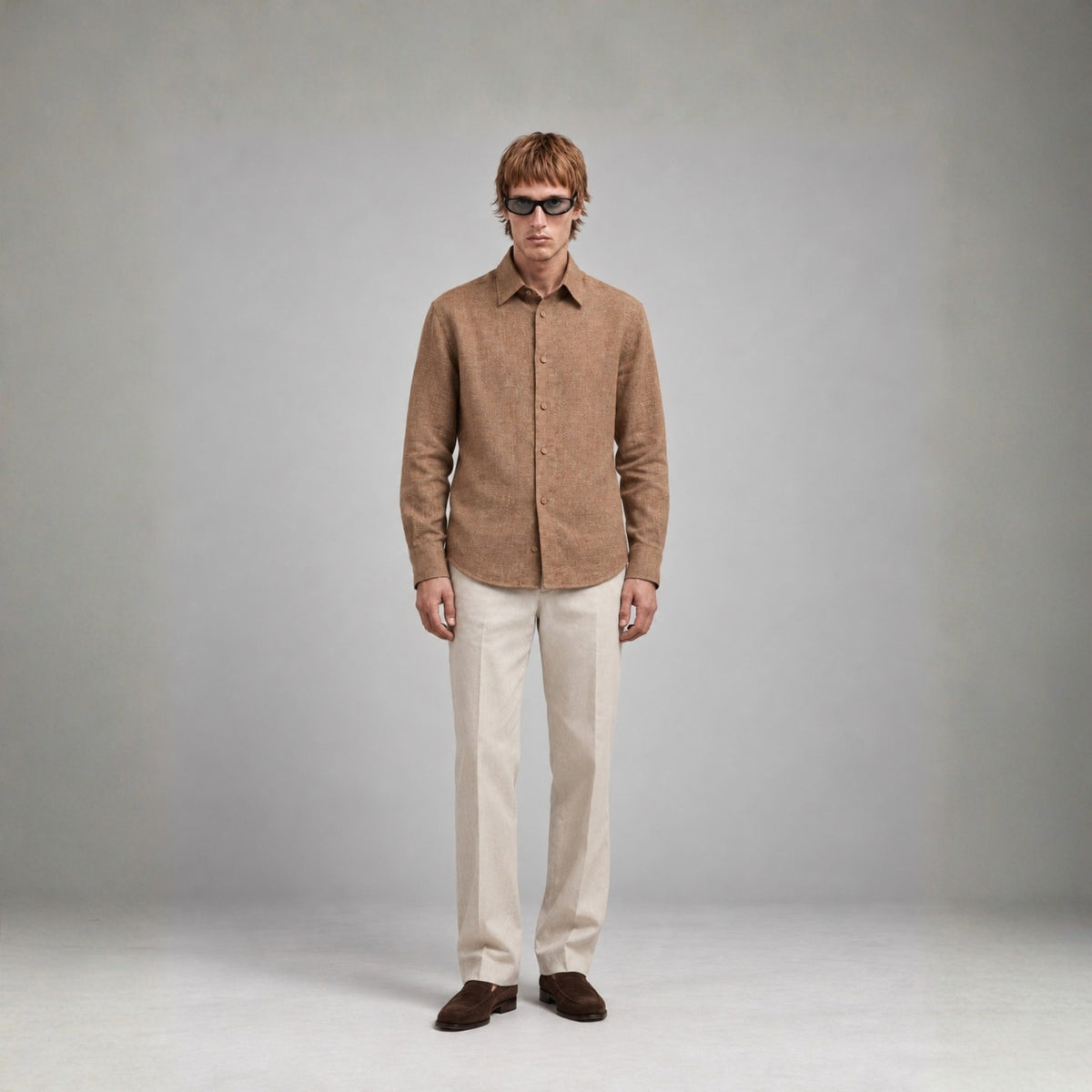 Brown Linen Shirt