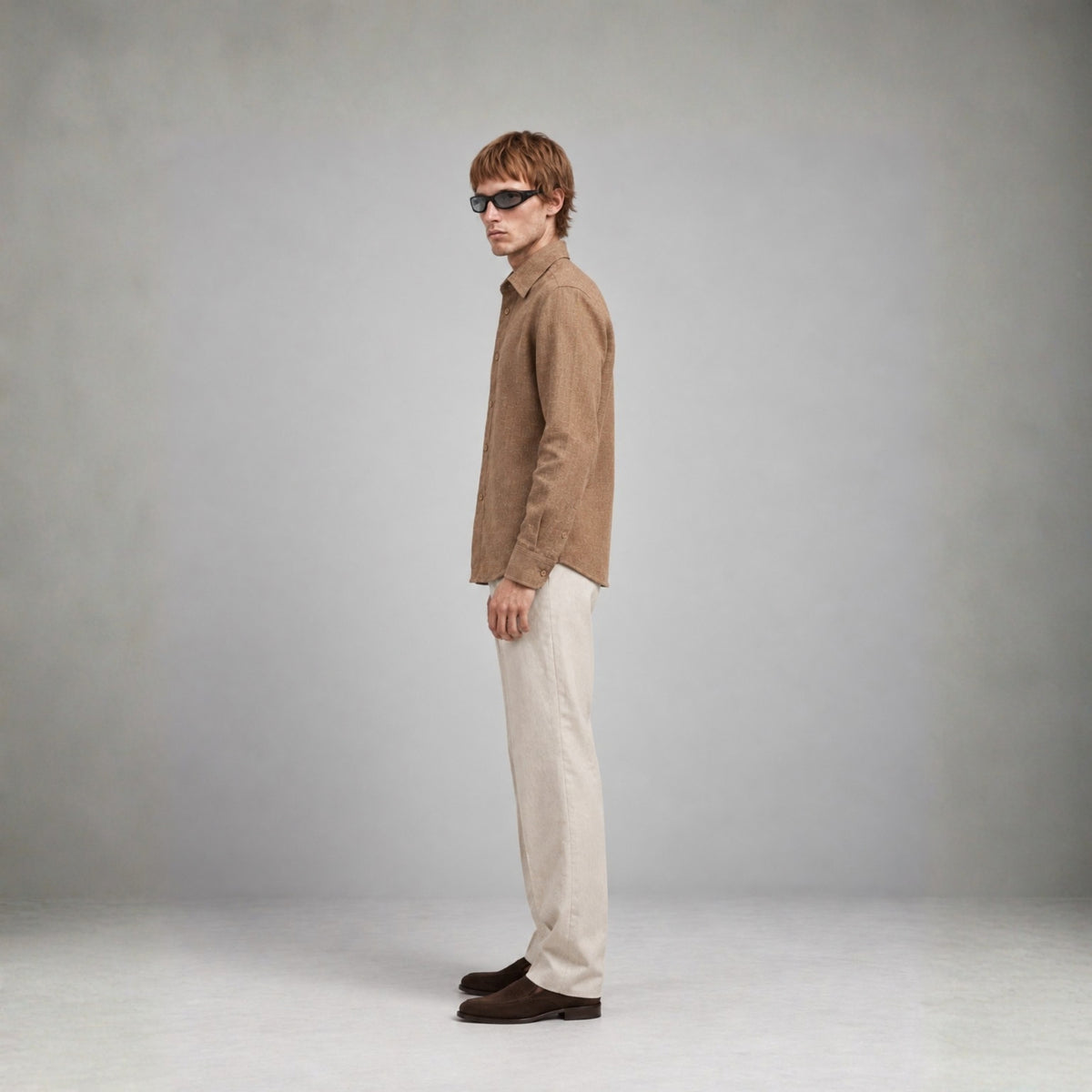 Brown Linen Shirt