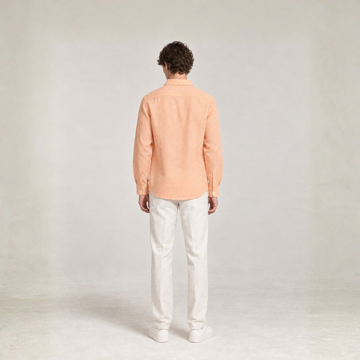 Peach Linen Shirt