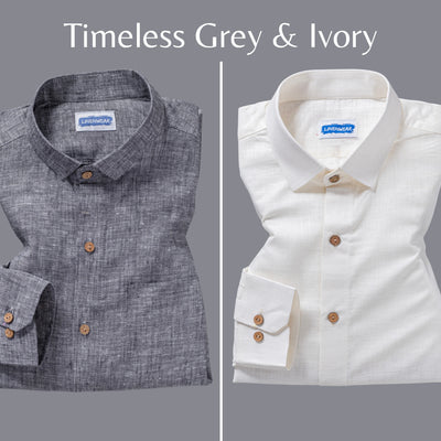 Premium Look Wooden Button Combo Men Shirt
