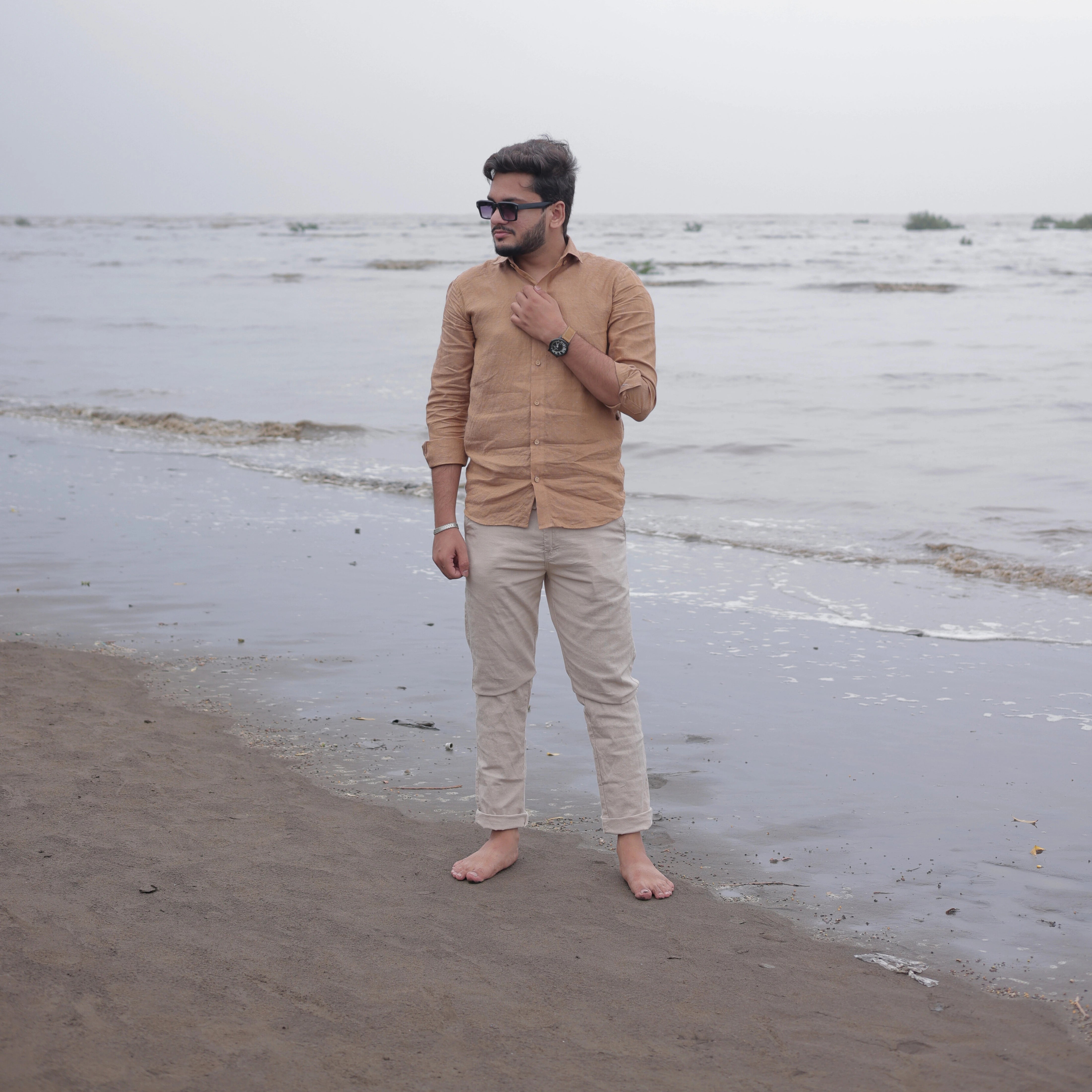 Combo of Men's Linen Blend Full Sleeve Casual Shirt