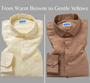 Pure Linen Combo Shirt For Men