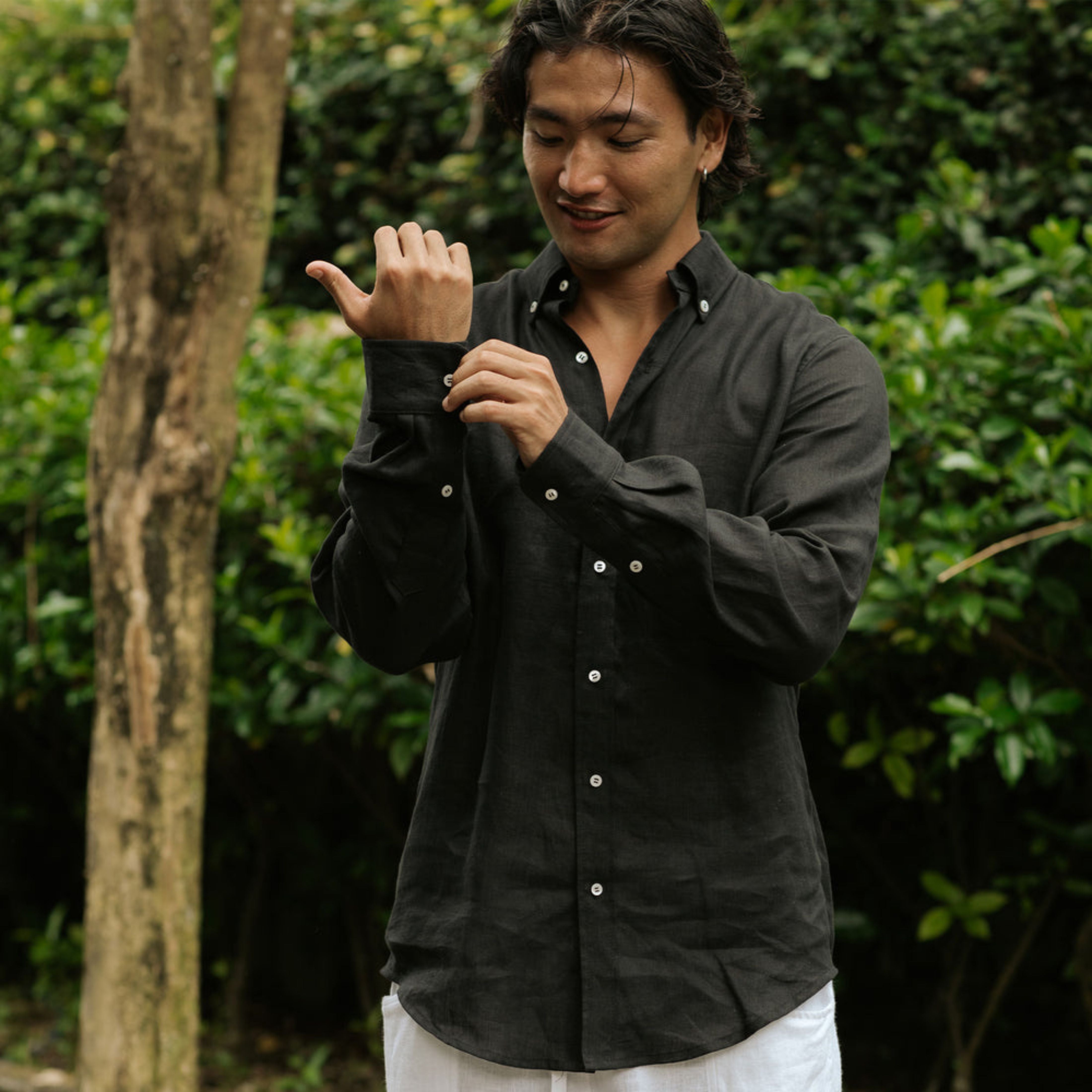 Cotton Linen Casual Combo Full Sleeve Shirt