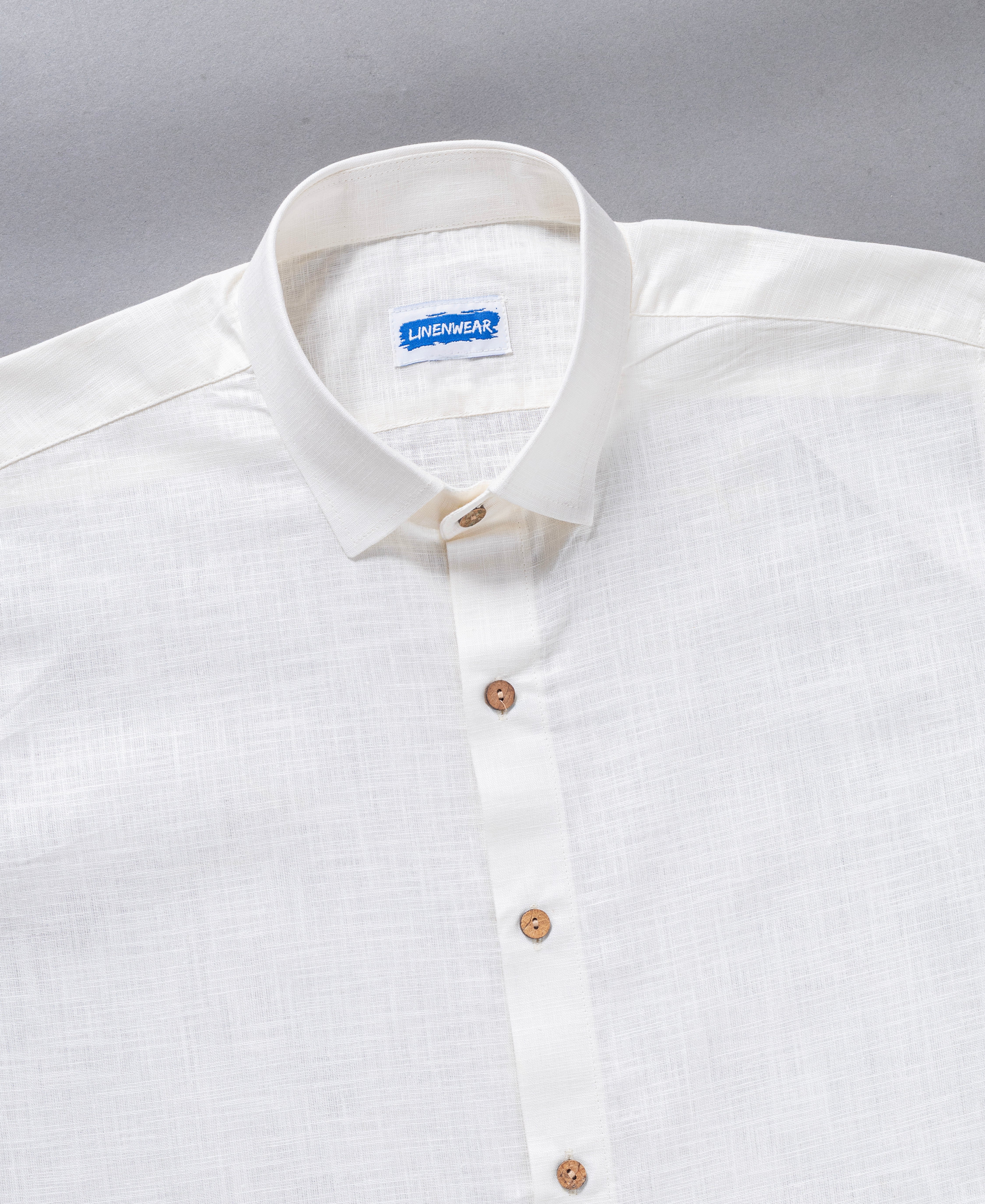 Premium Look Wooden Button Combo Men Shirt