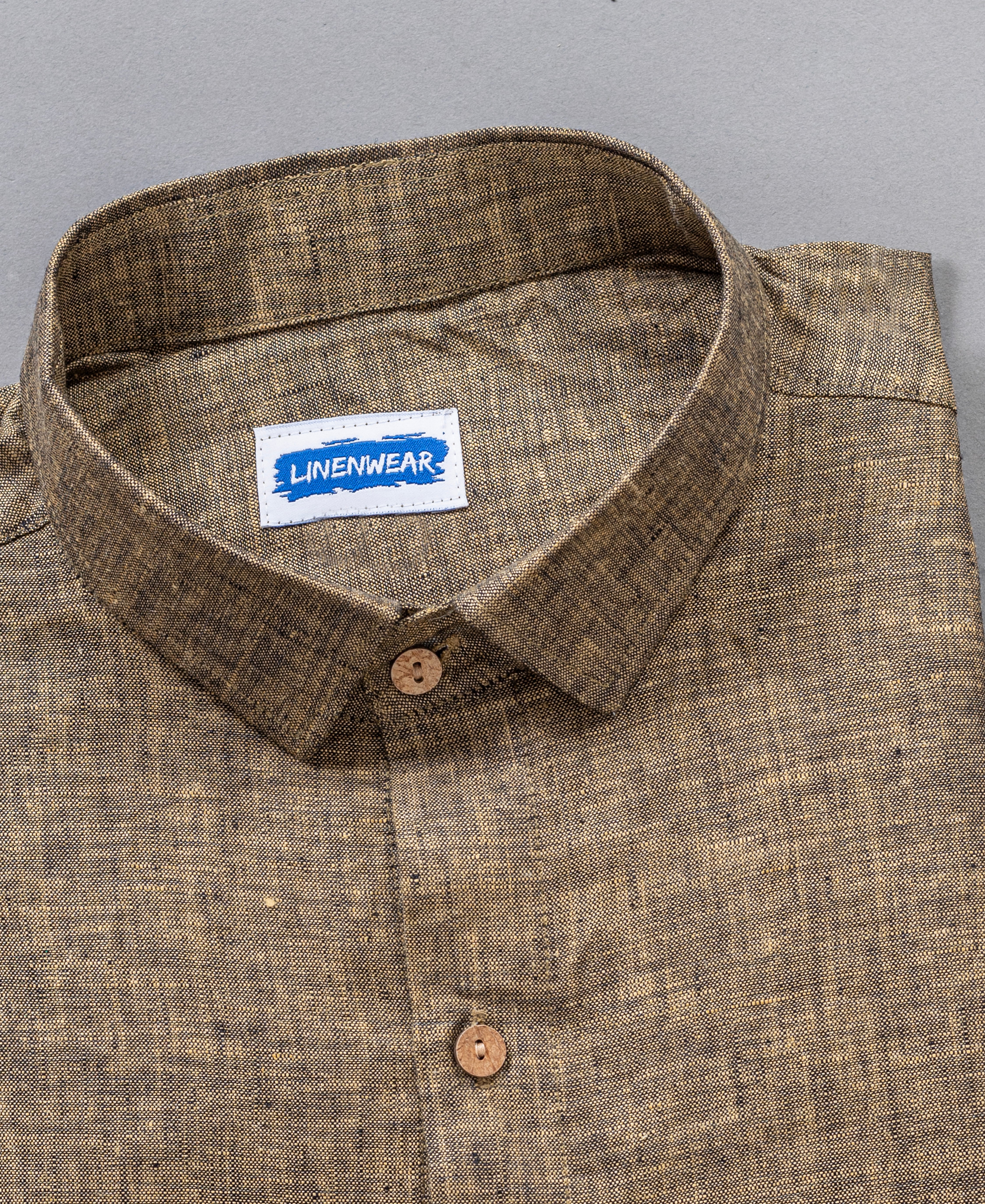 Pure Linen Combo Shirt For Men Full Sleeve