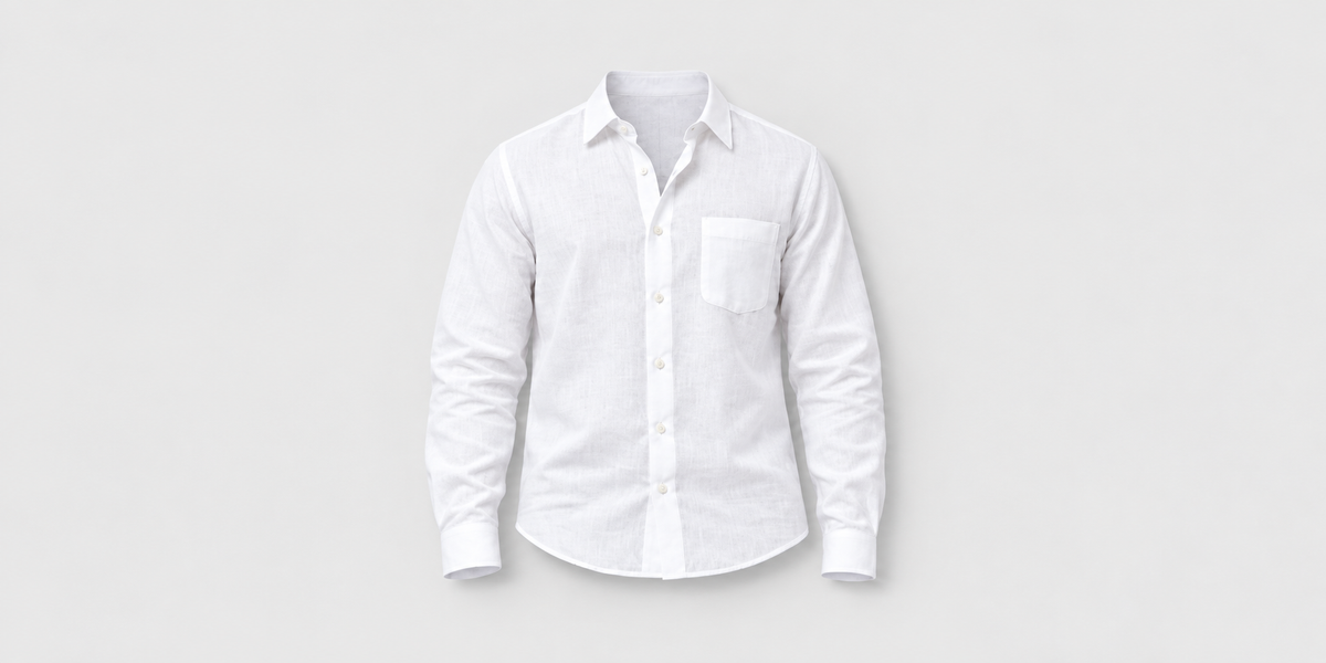 White Cotton Linen Shirt