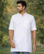 Pure Linen Short Sleeve Kurta For Every Occasion