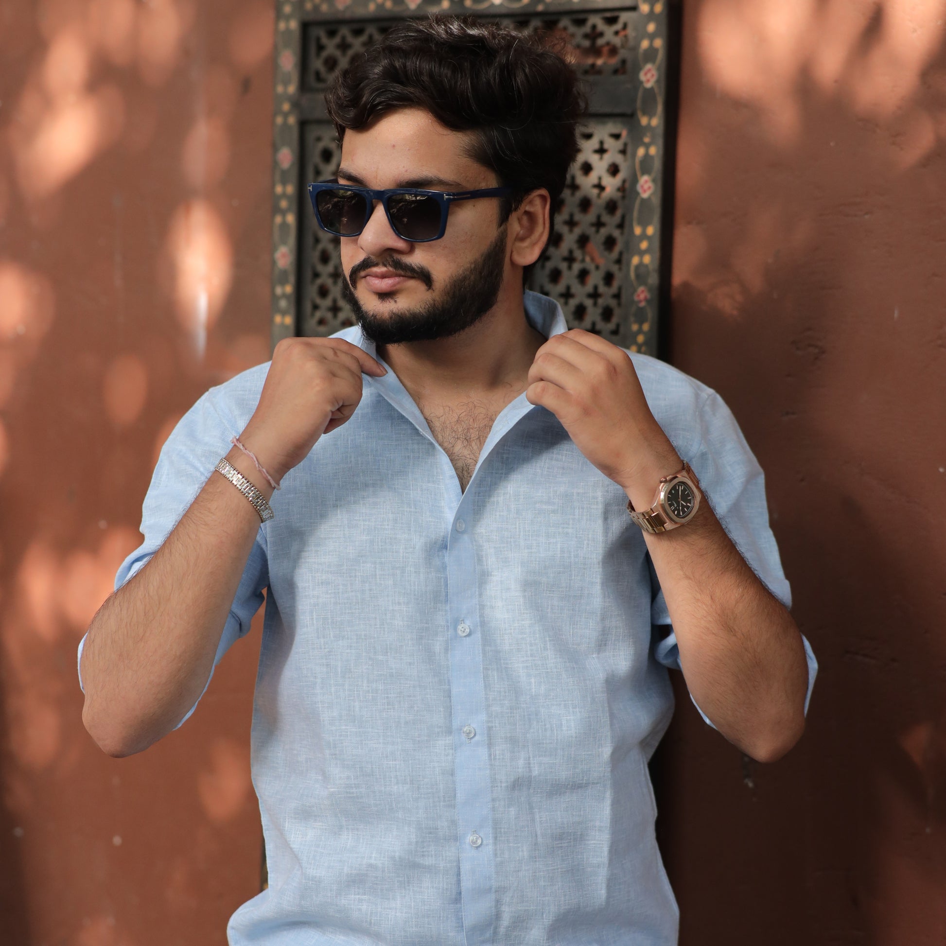 Classic Cut Misty Breeze Cotton Linen Shirt