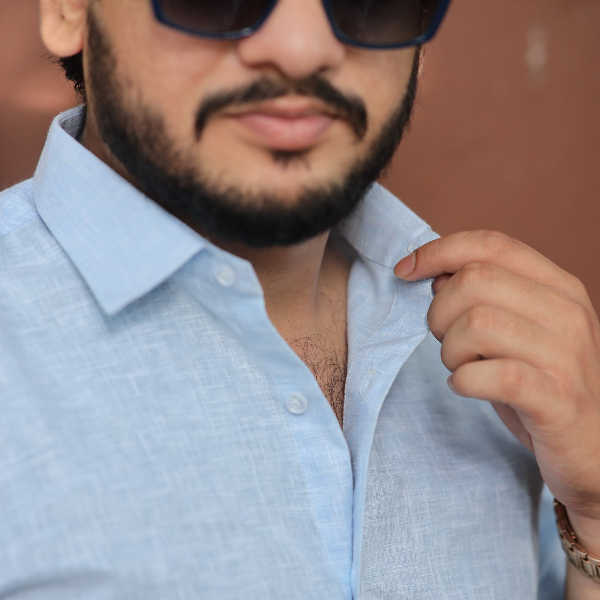 Classic Cut Misty Breeze Cotton Linen Shirt