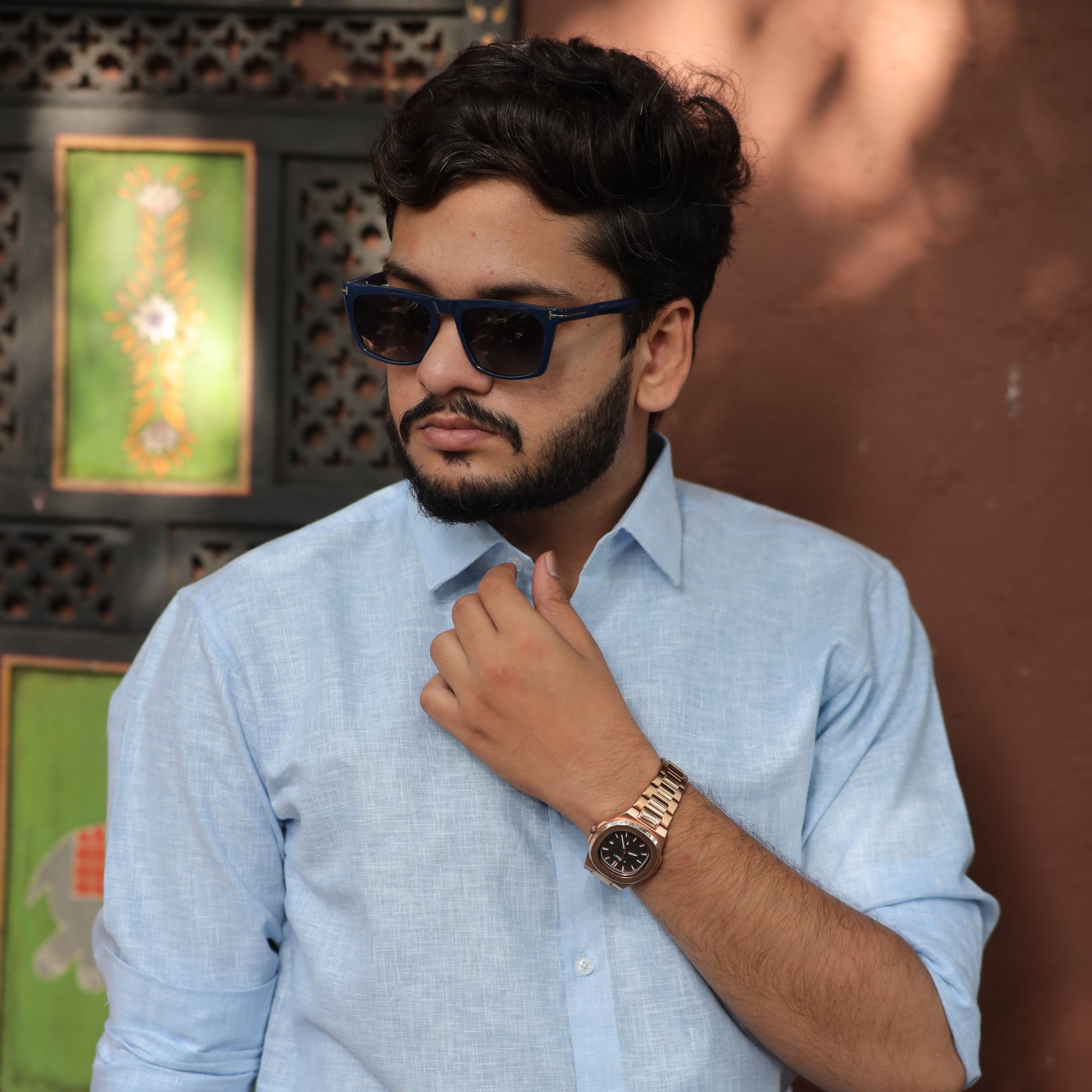 Classic Cut Misty Breeze Cotton Linen Shirt