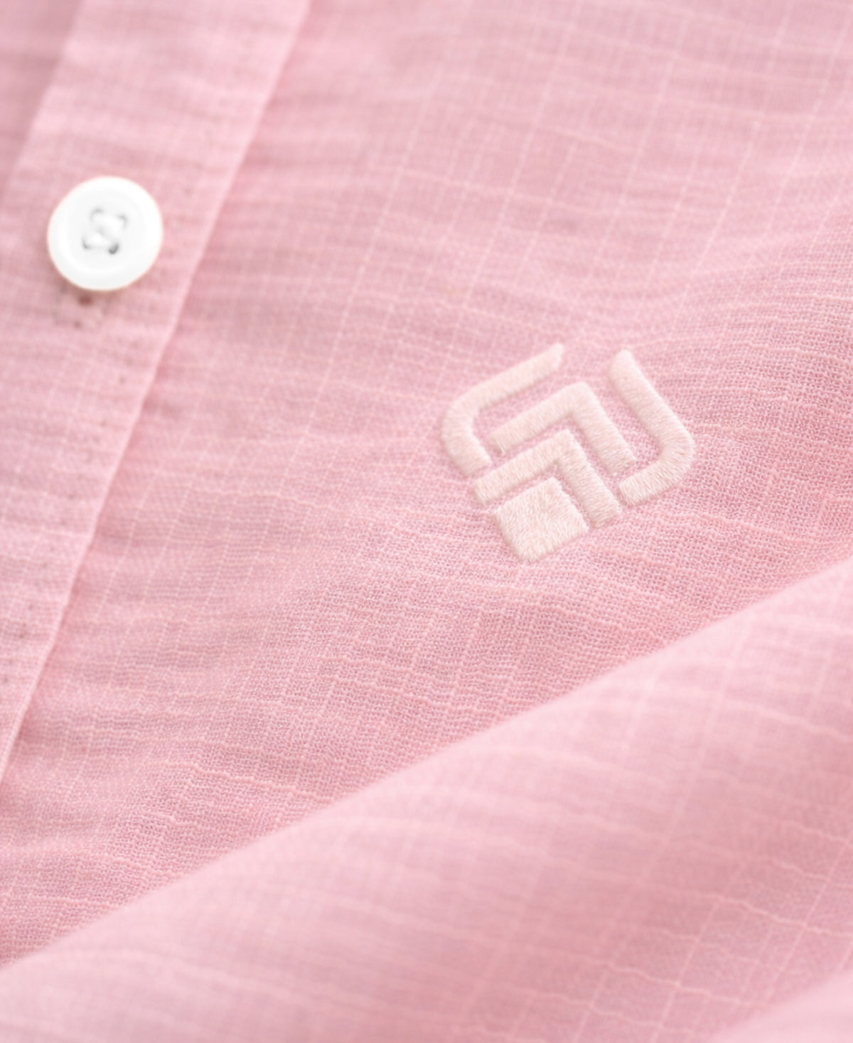 Breathable Light Pink Pure Linen Full Sleeve Shirt for Men
