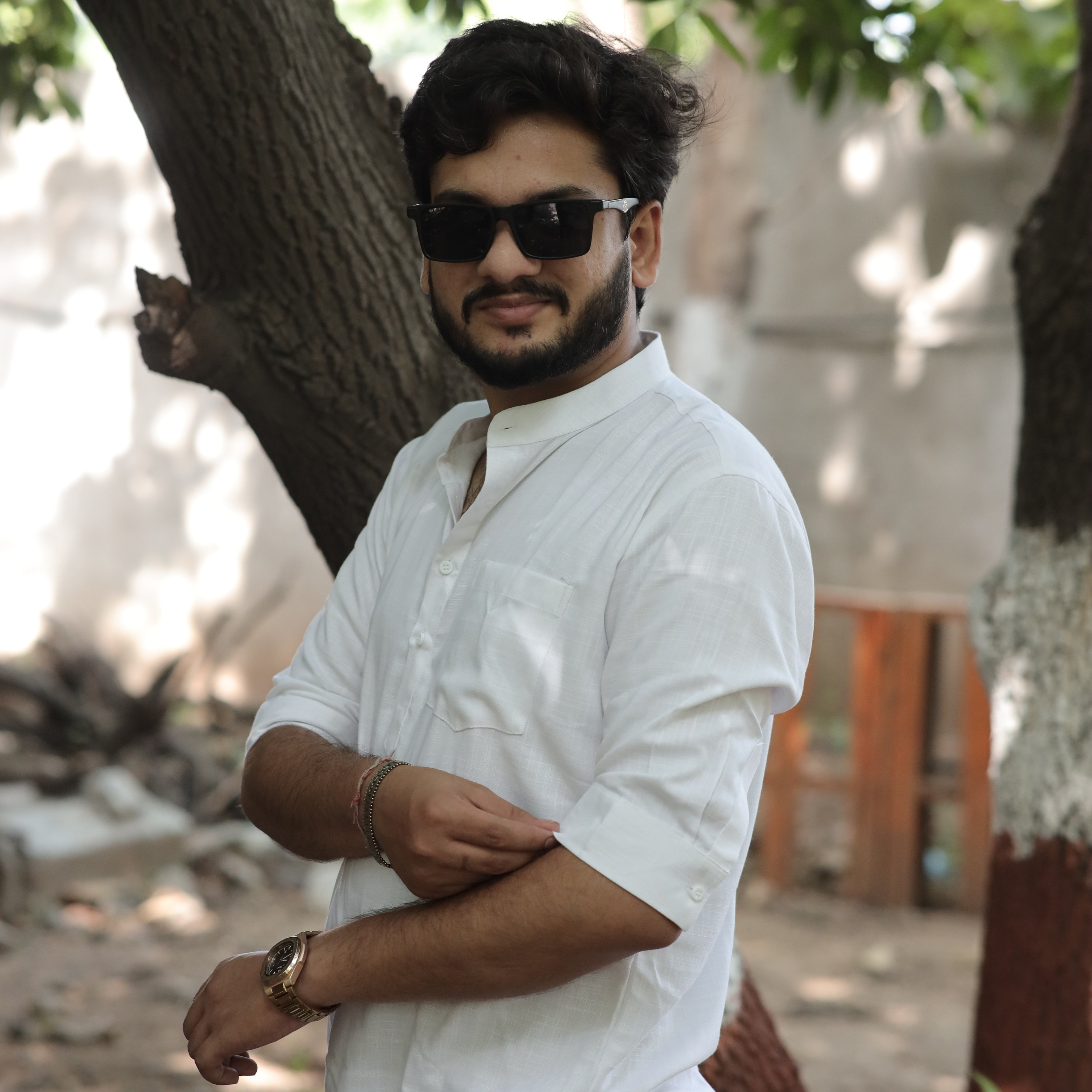 Ivory Frost Cotton Linen Kurta
