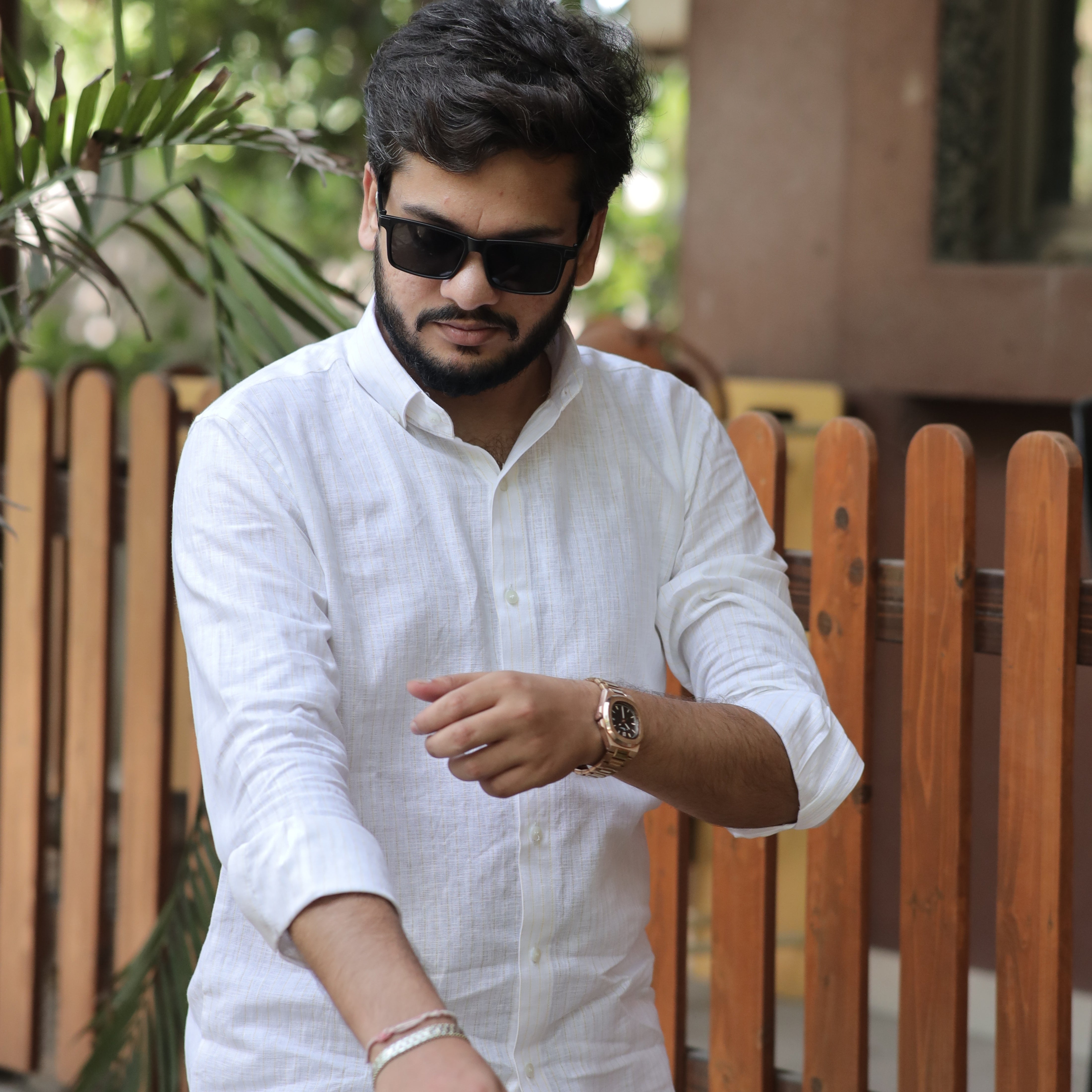 Arctic Pearl Cotton Linen Shirt