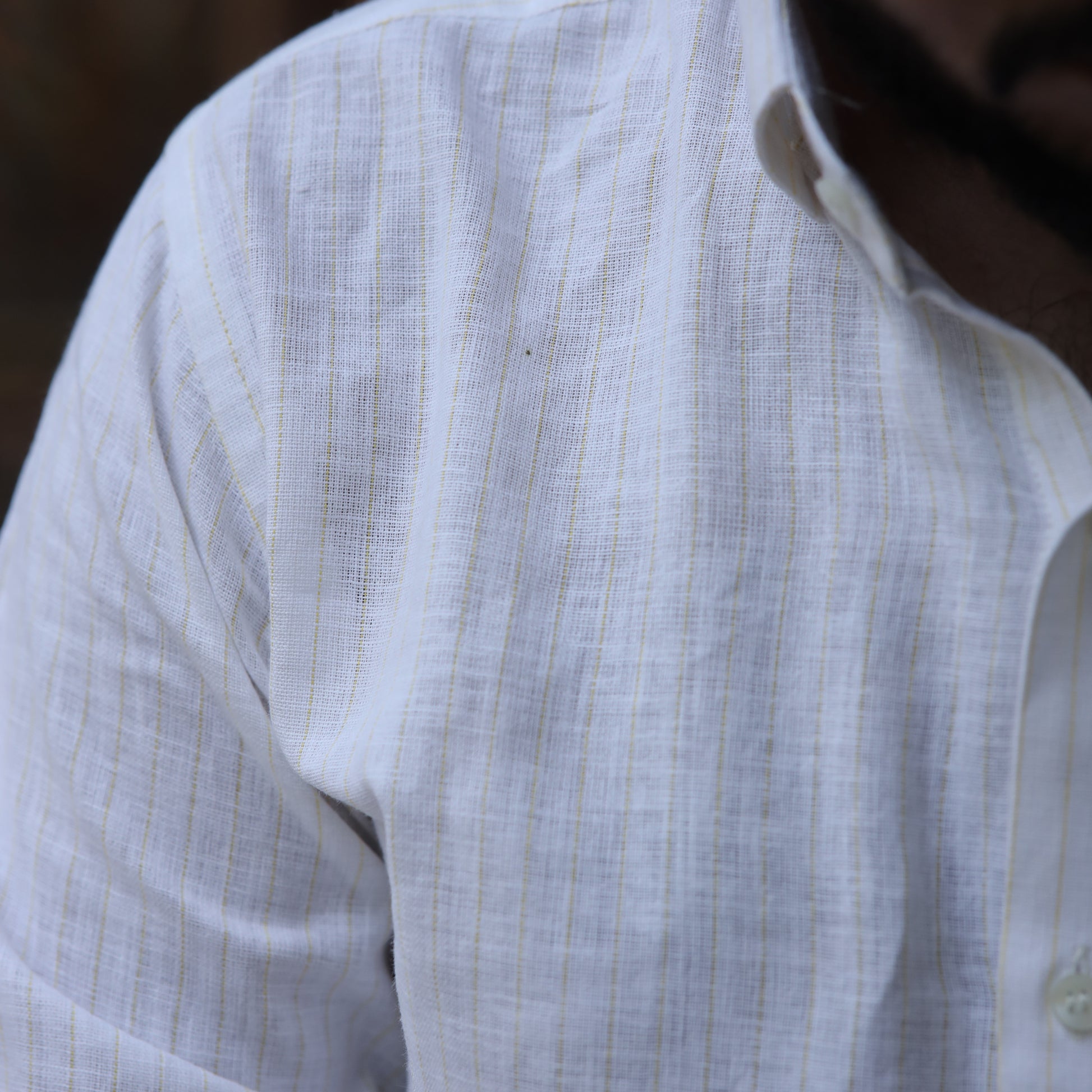 Arctic Pearl Cotton Linen Shirt