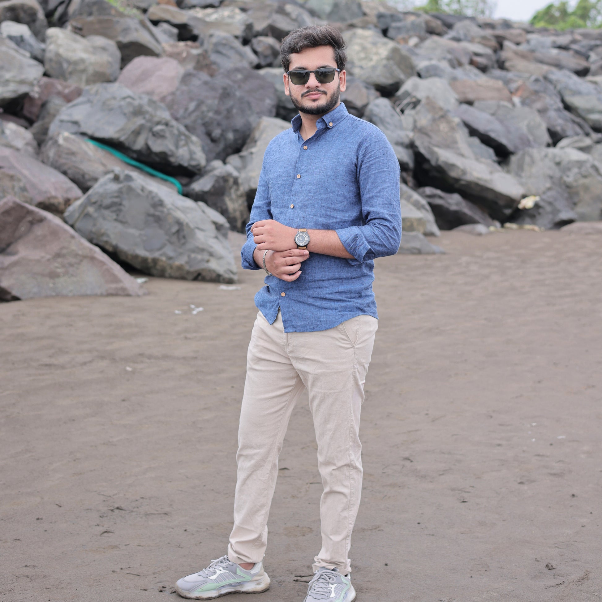 Smart casual shirts men