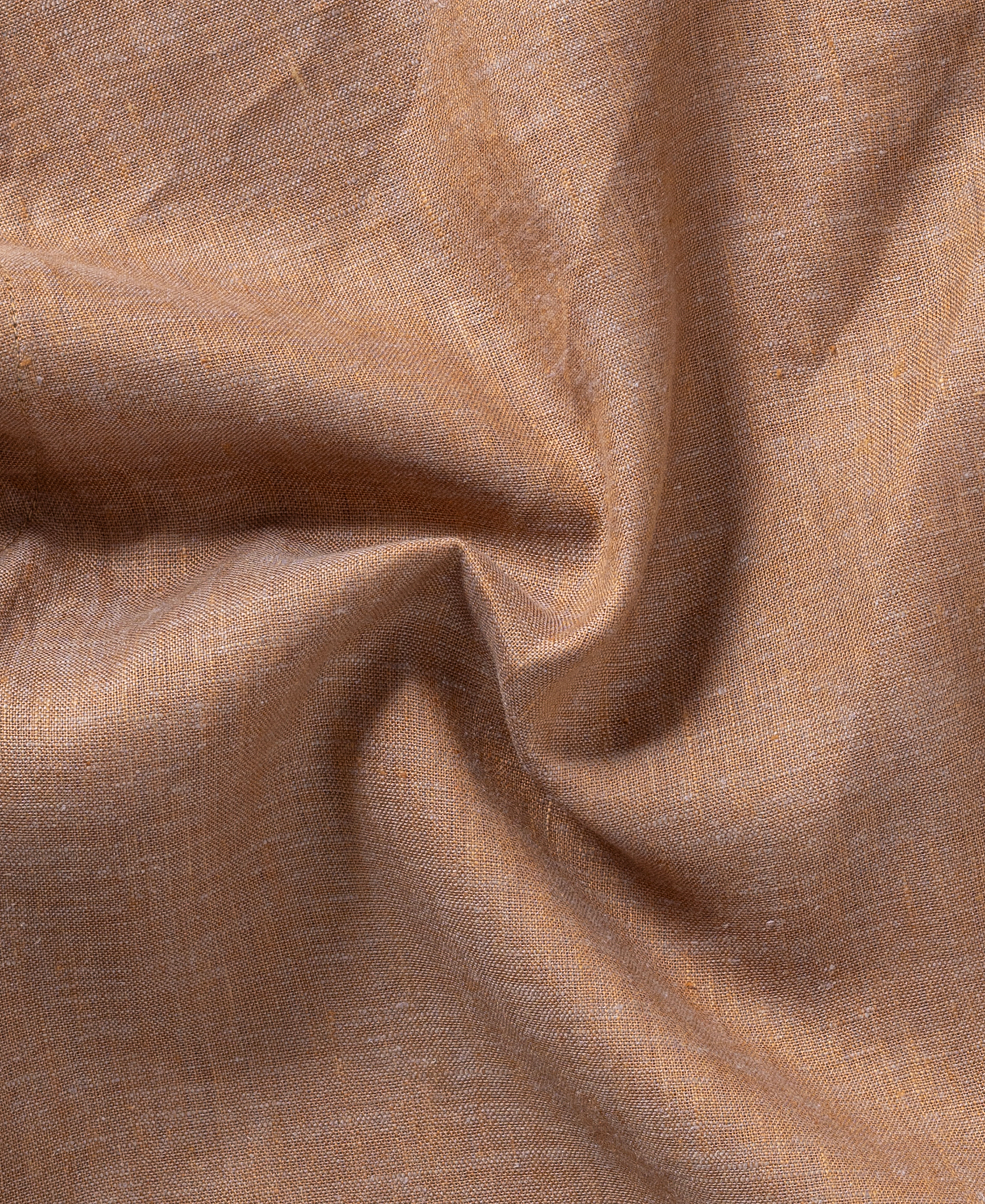 Lightweight Pure Linen Shirt in Coffee Brown Color