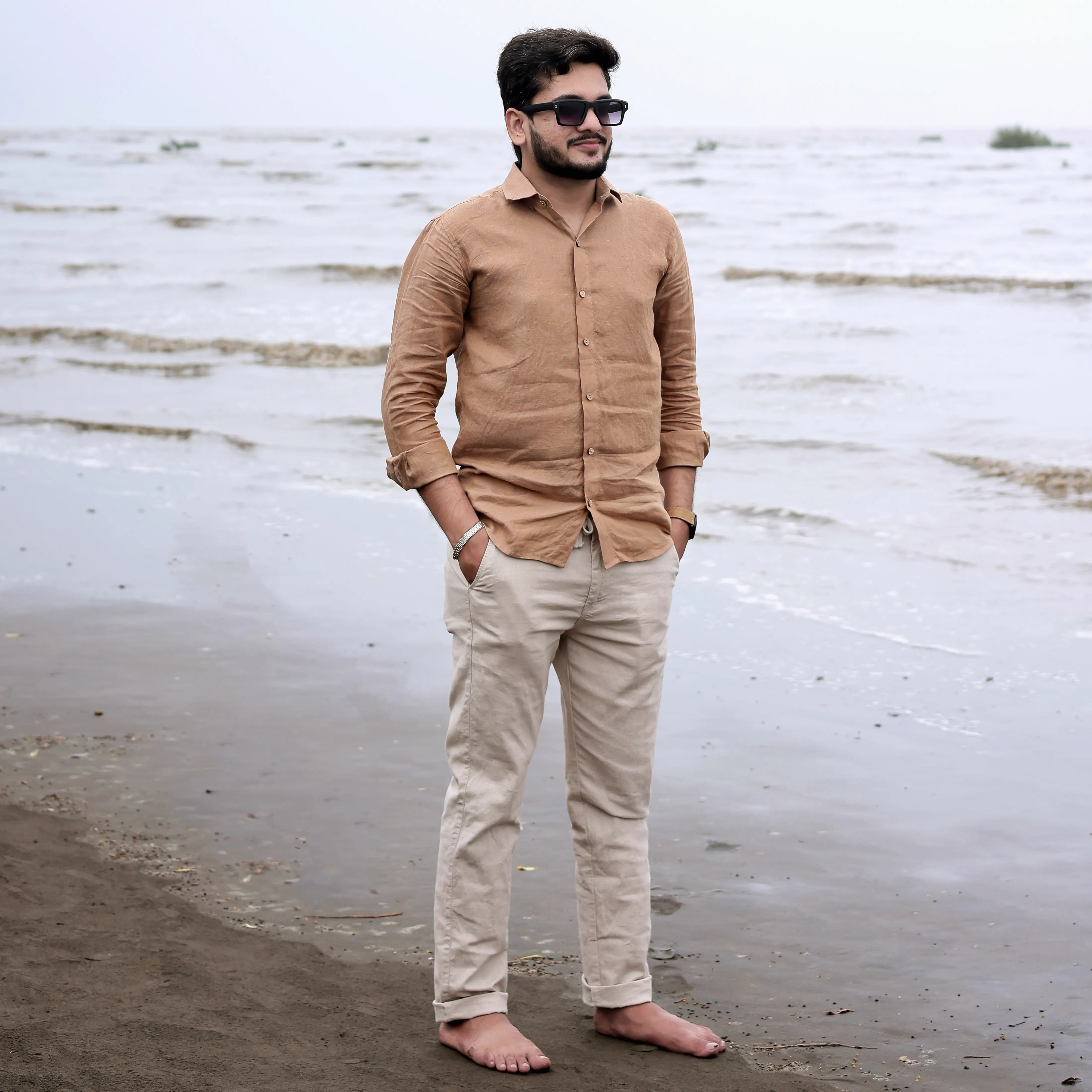 regular wear linen shirt