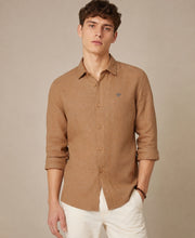 Light Brown Pure Linen 60 LEA Shirt