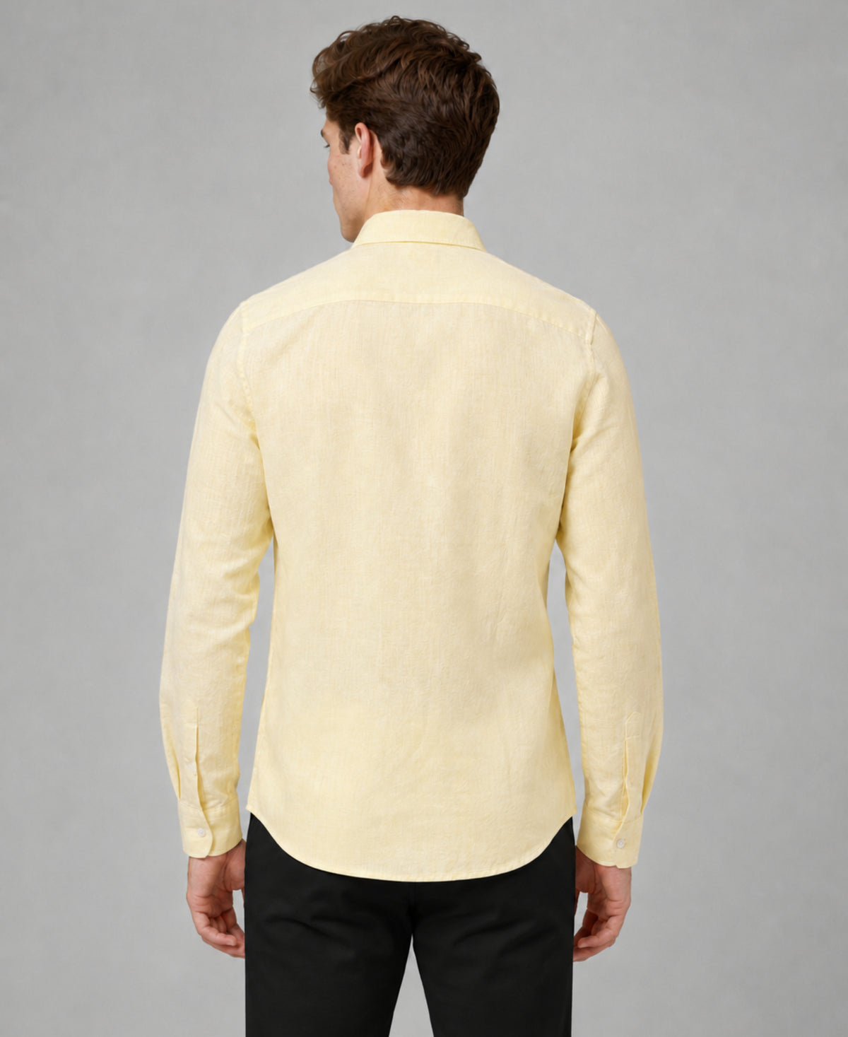 Light Yellow Pure Linen Shirt