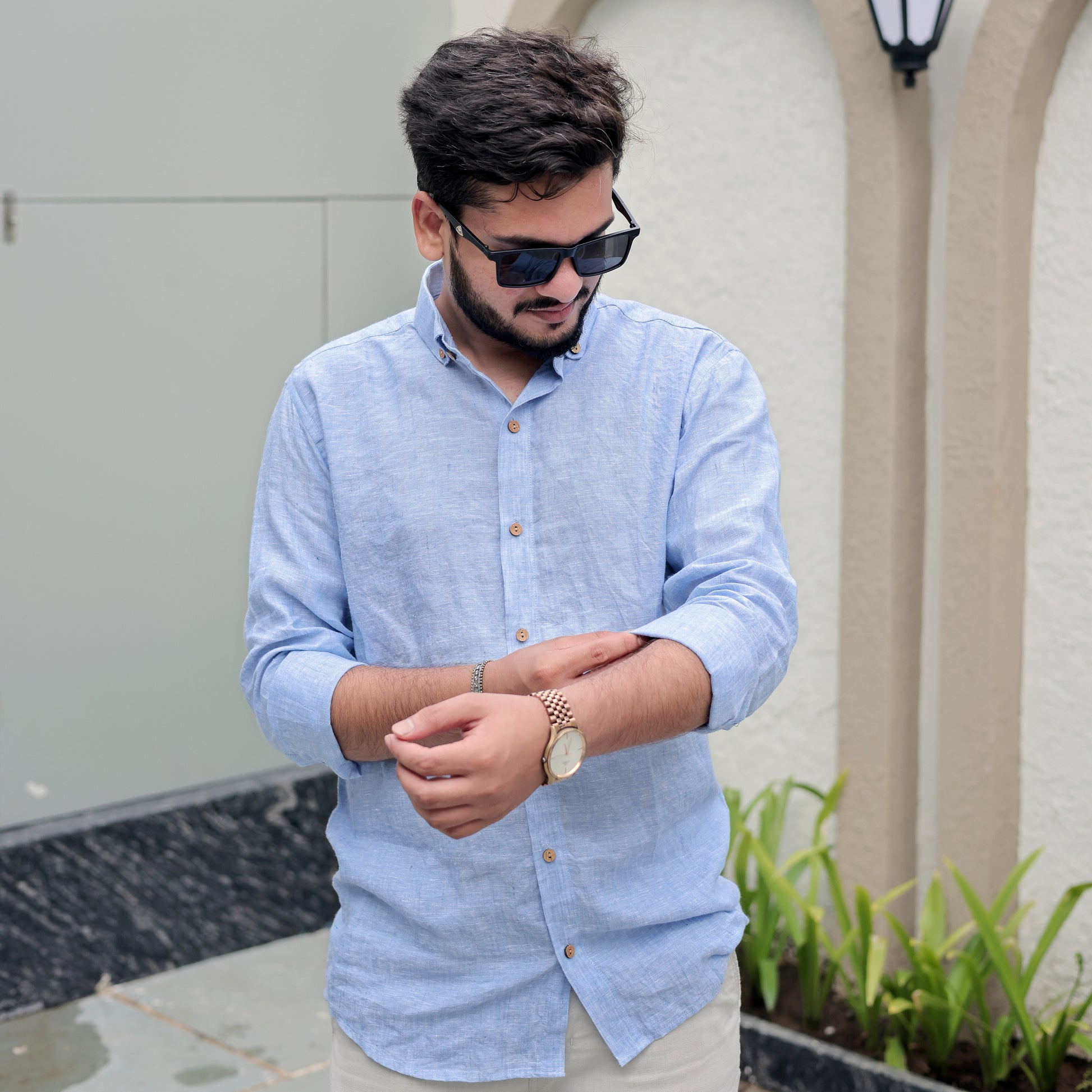Men’s formal shirt light blue