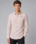 Light Peach Pink Pure Linen 60 LEA Shirt