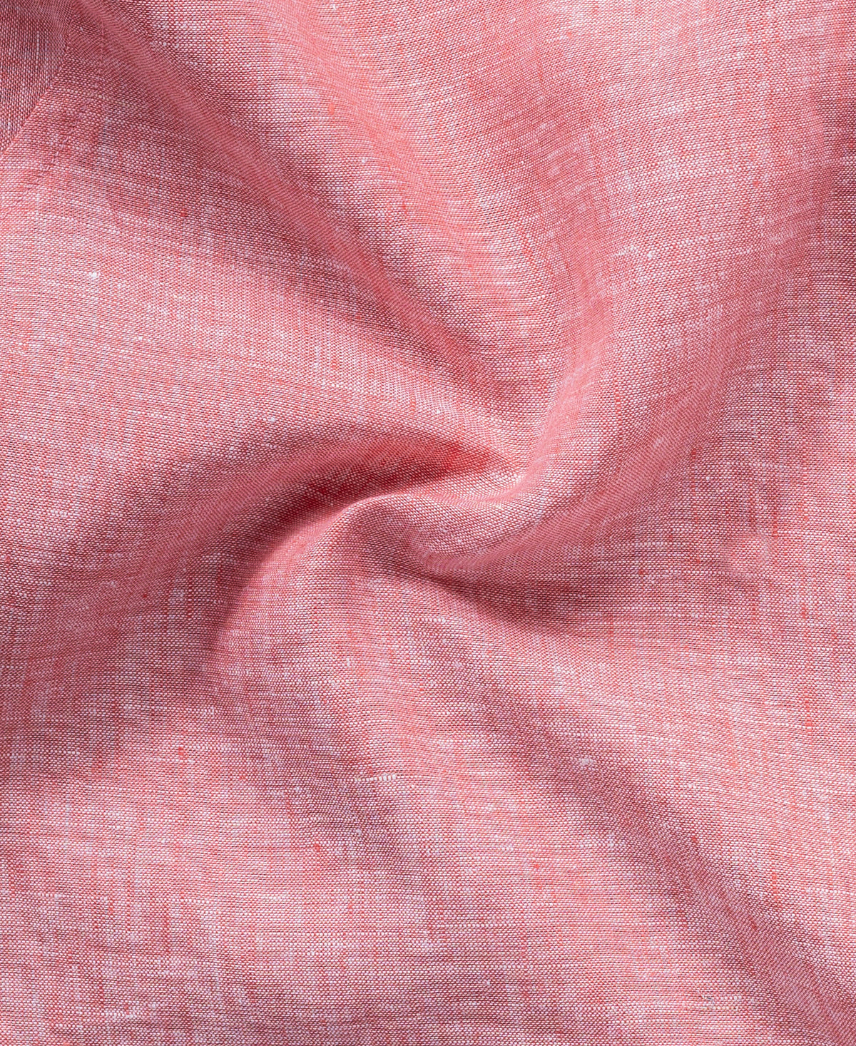 Peach Pure Linen Shirt for Men Folded Cuff Design