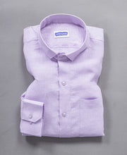 Pure Linen Shirt For Men Soft Fabric With Front Pocket