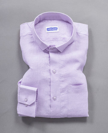 Light Lavender Pure Linen 60 LEA Shirt