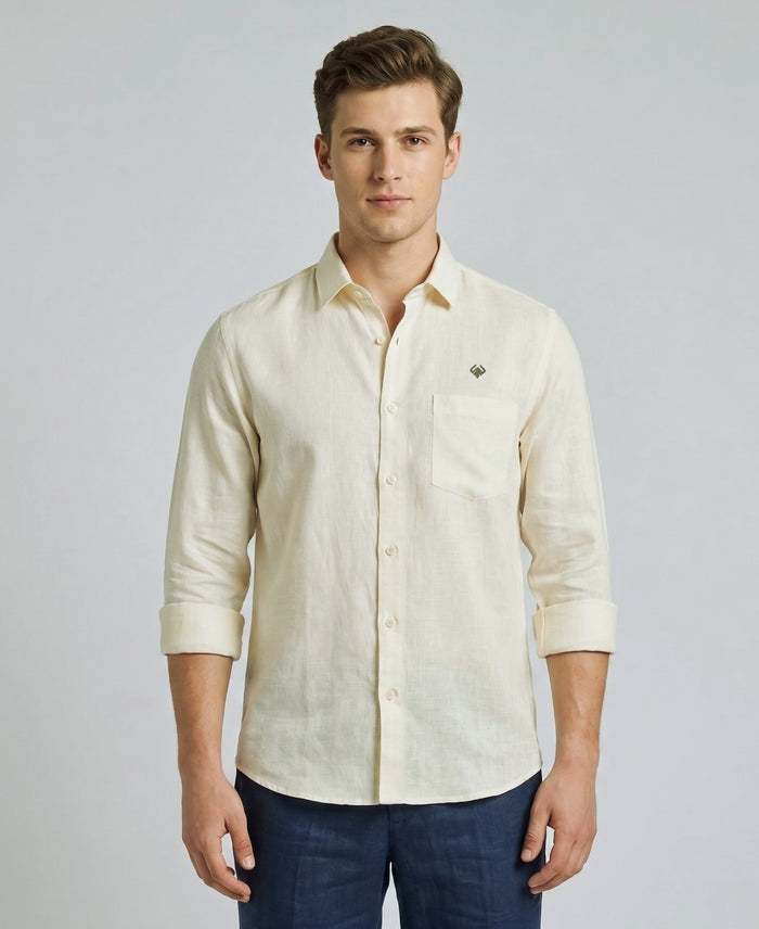 Off White Pure Linen 60 LEA Shirt
