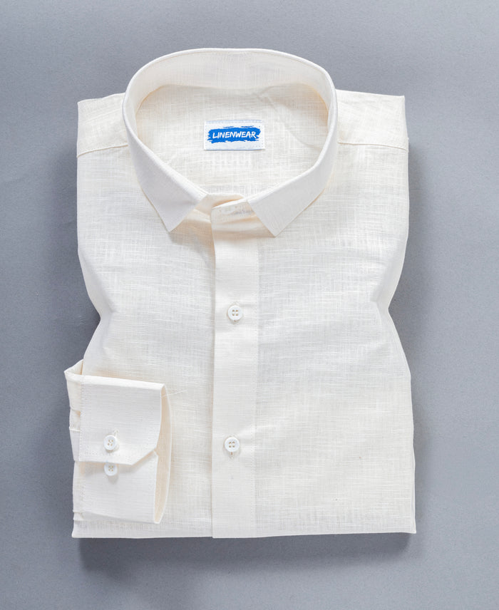 Off White Pure Linen 60 LEA Shirt