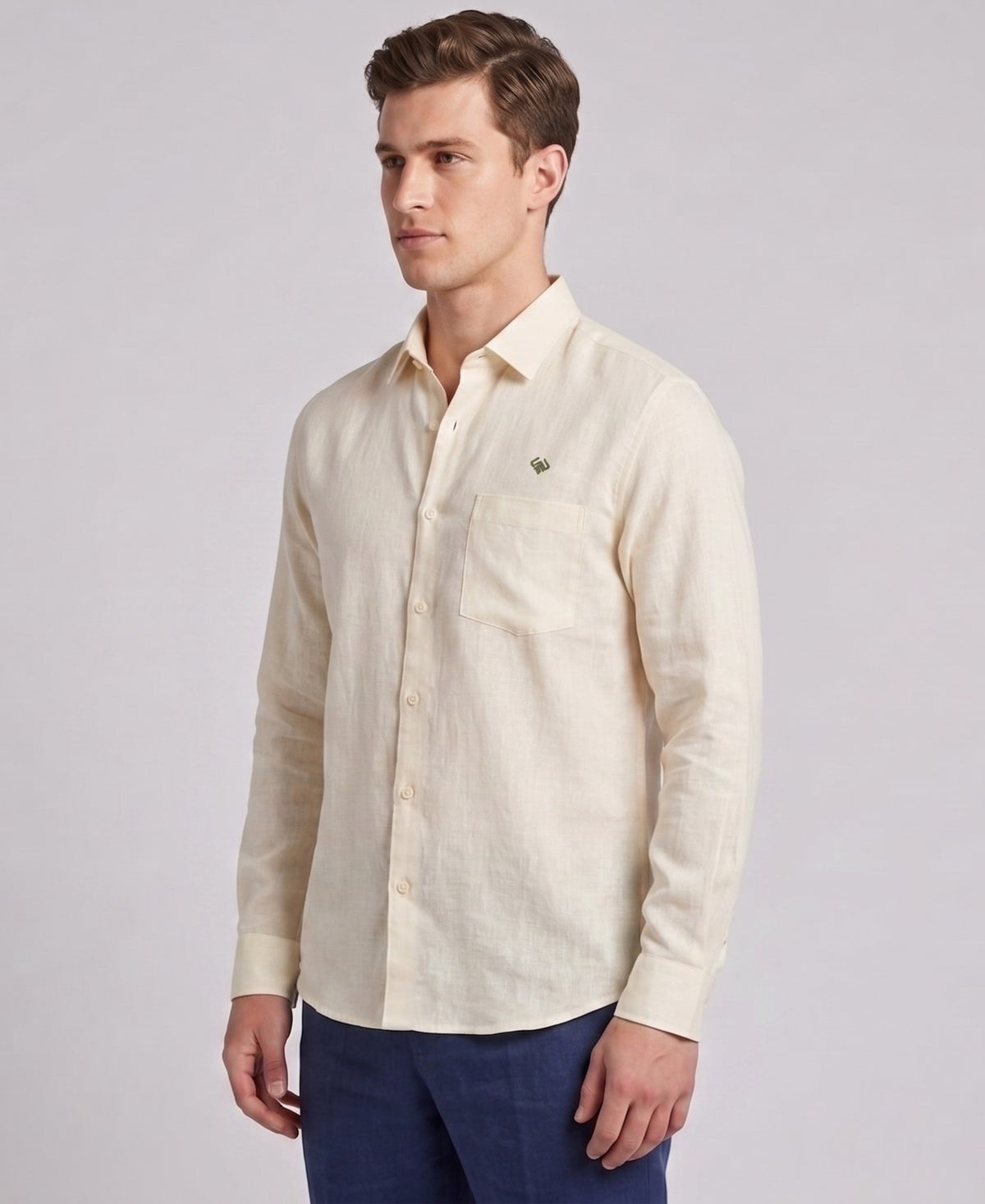 Off White Pure Linen 60 LEA Shirt