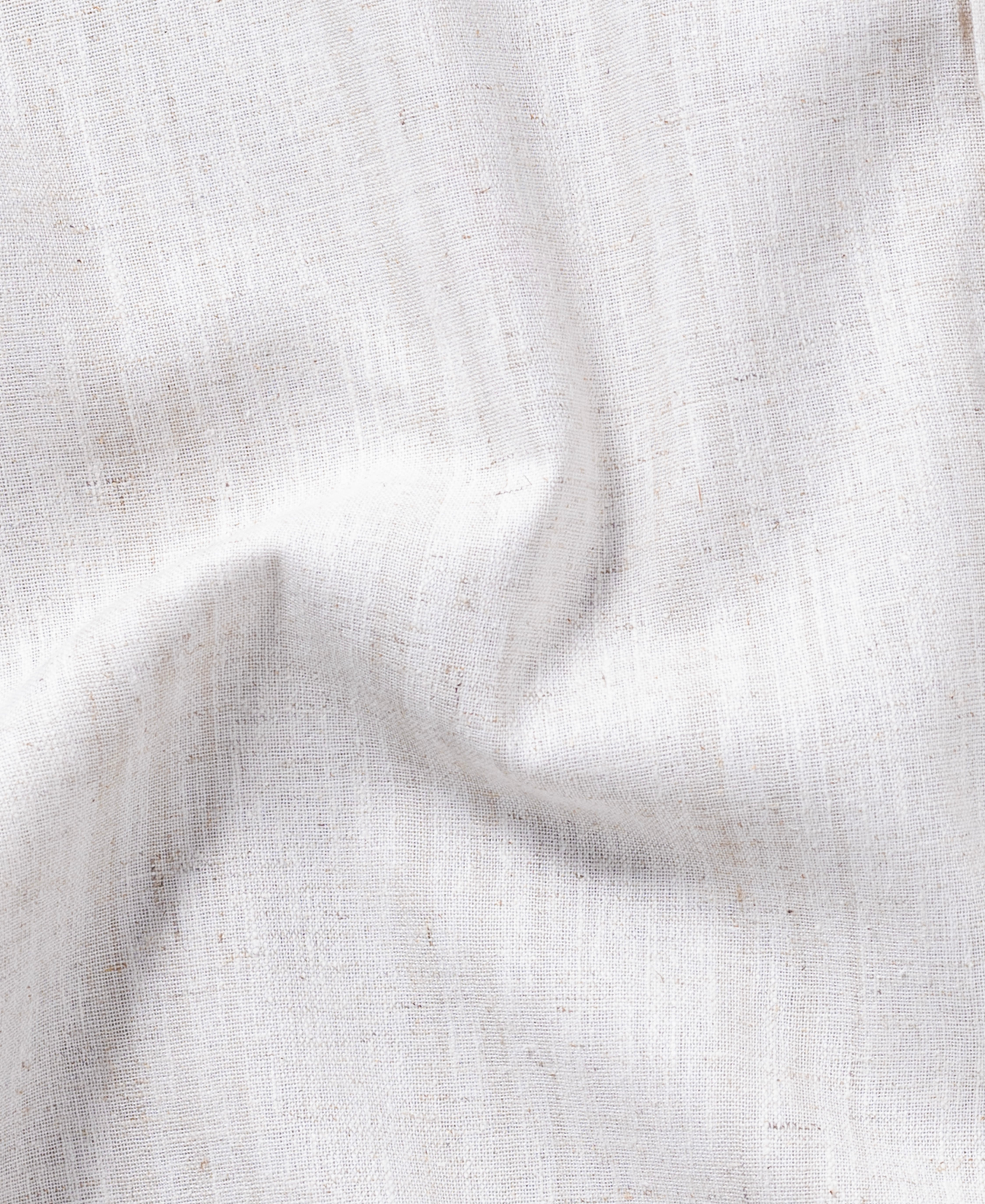 Cream Cotton Shirt With Full Sleeves and Pocket