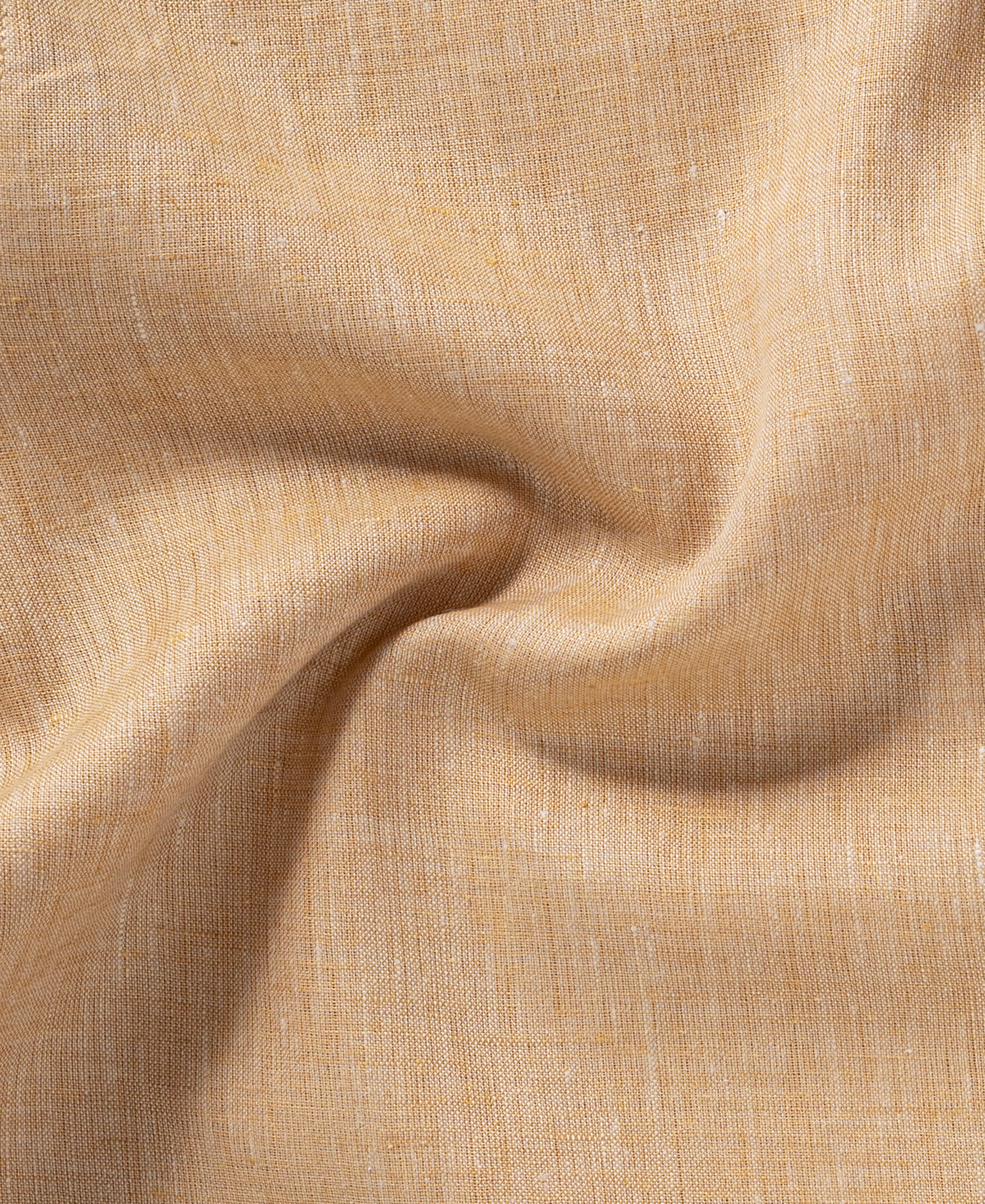 Mustard Pure Linen Shirt for Men Soft Breathable Fabric