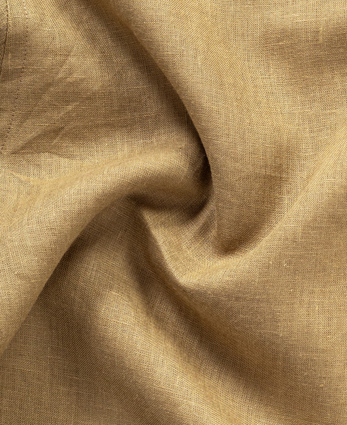 Olive Brown Pure Linen 60 LEA Shirt