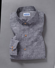 Everyday Wear Soft Pure Linen Charcoal Grey Shirt