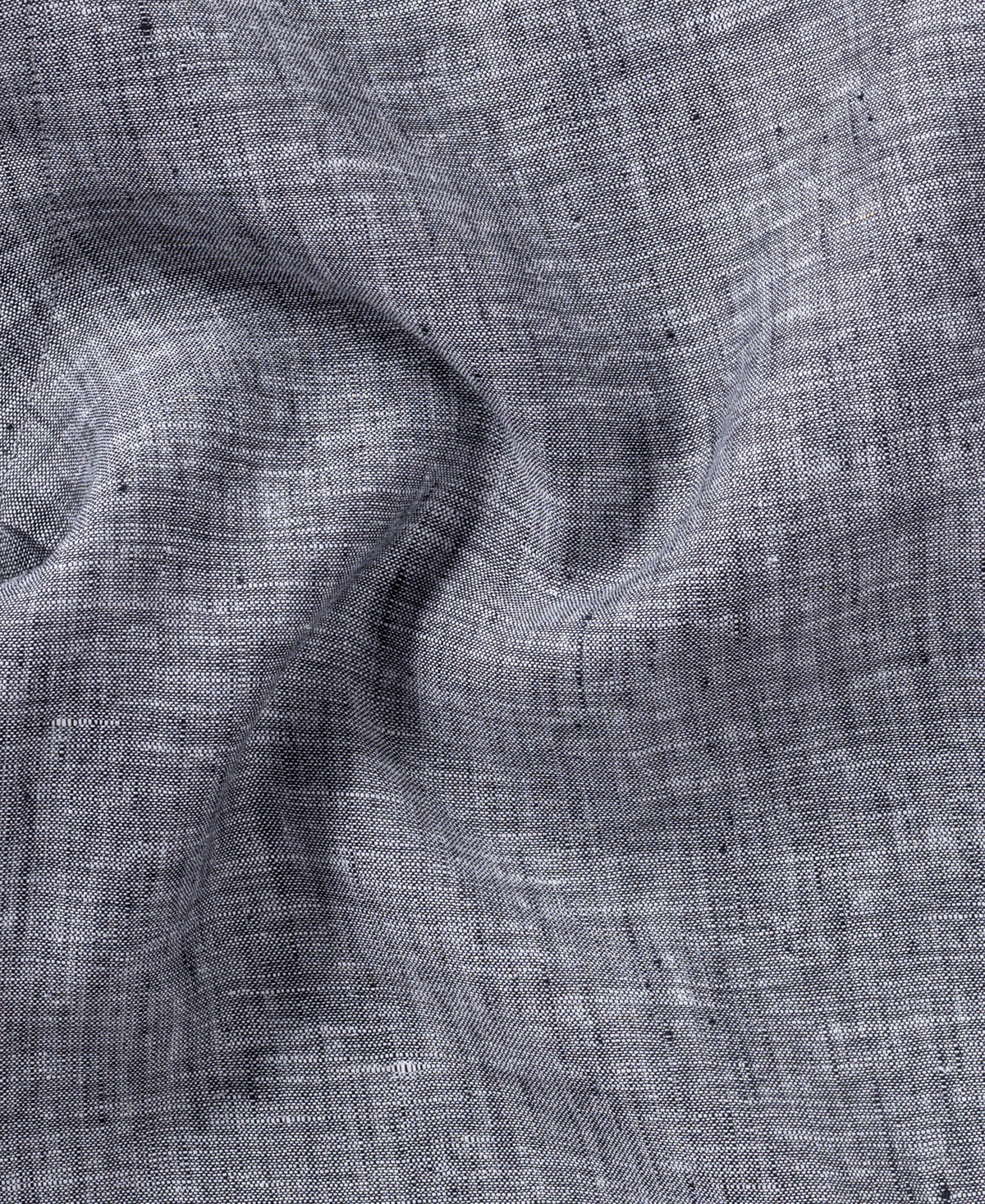Charcoal Grey Pure Linen 60 LEA Shirt