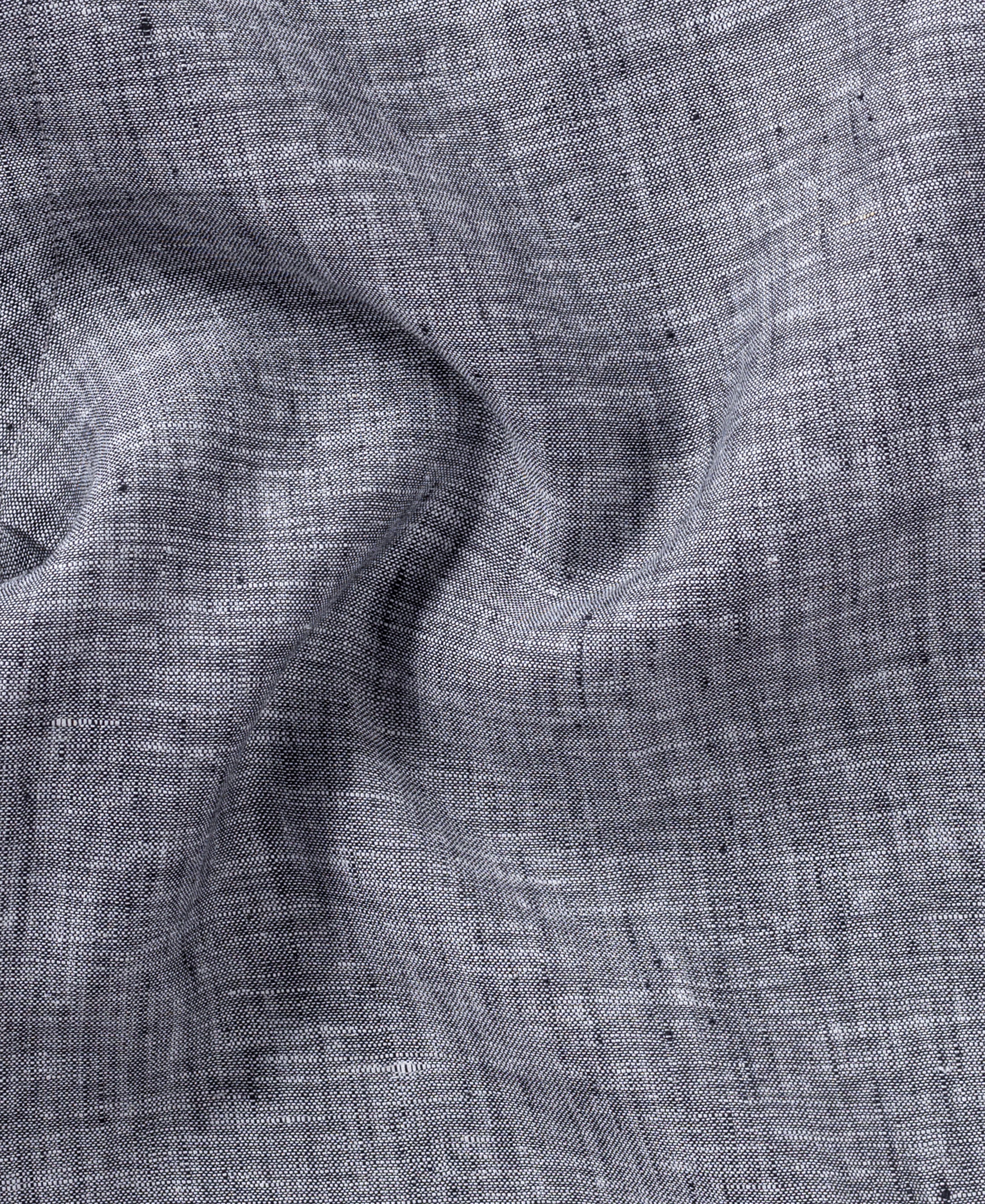 Everyday Wear Soft Pure Linen Charcoal Grey Shirt