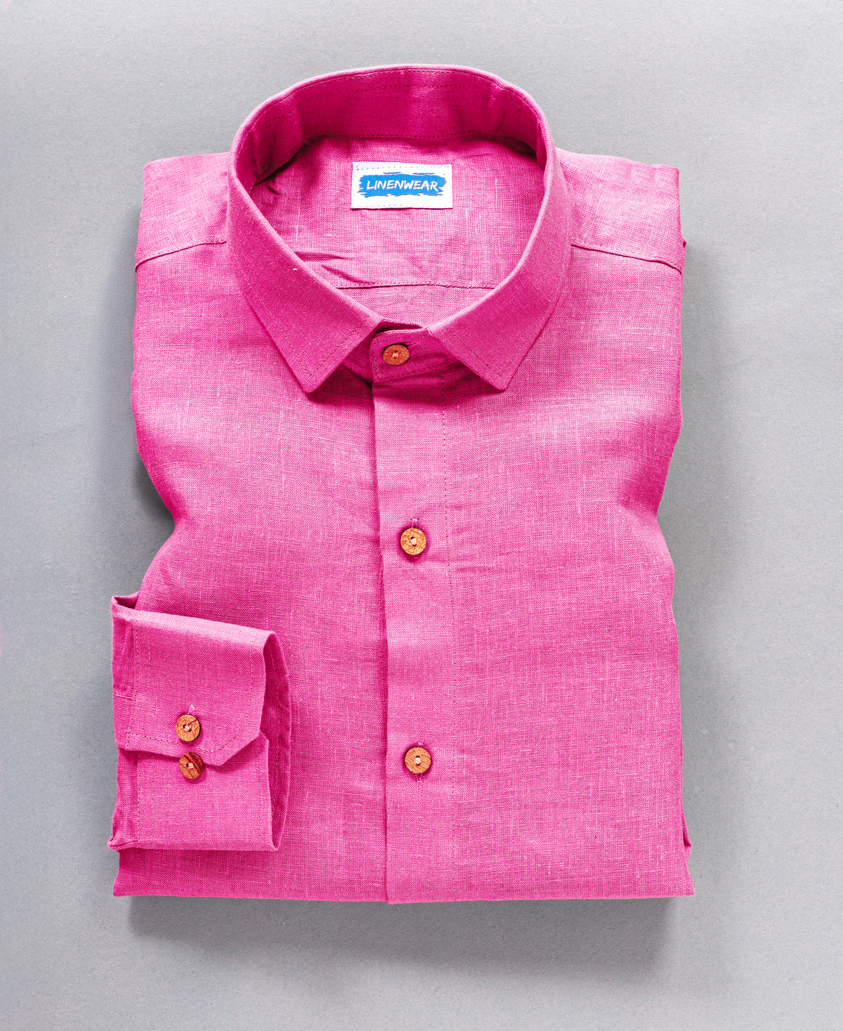 Dusty Pink Pure Linen 60 LEA Shirt