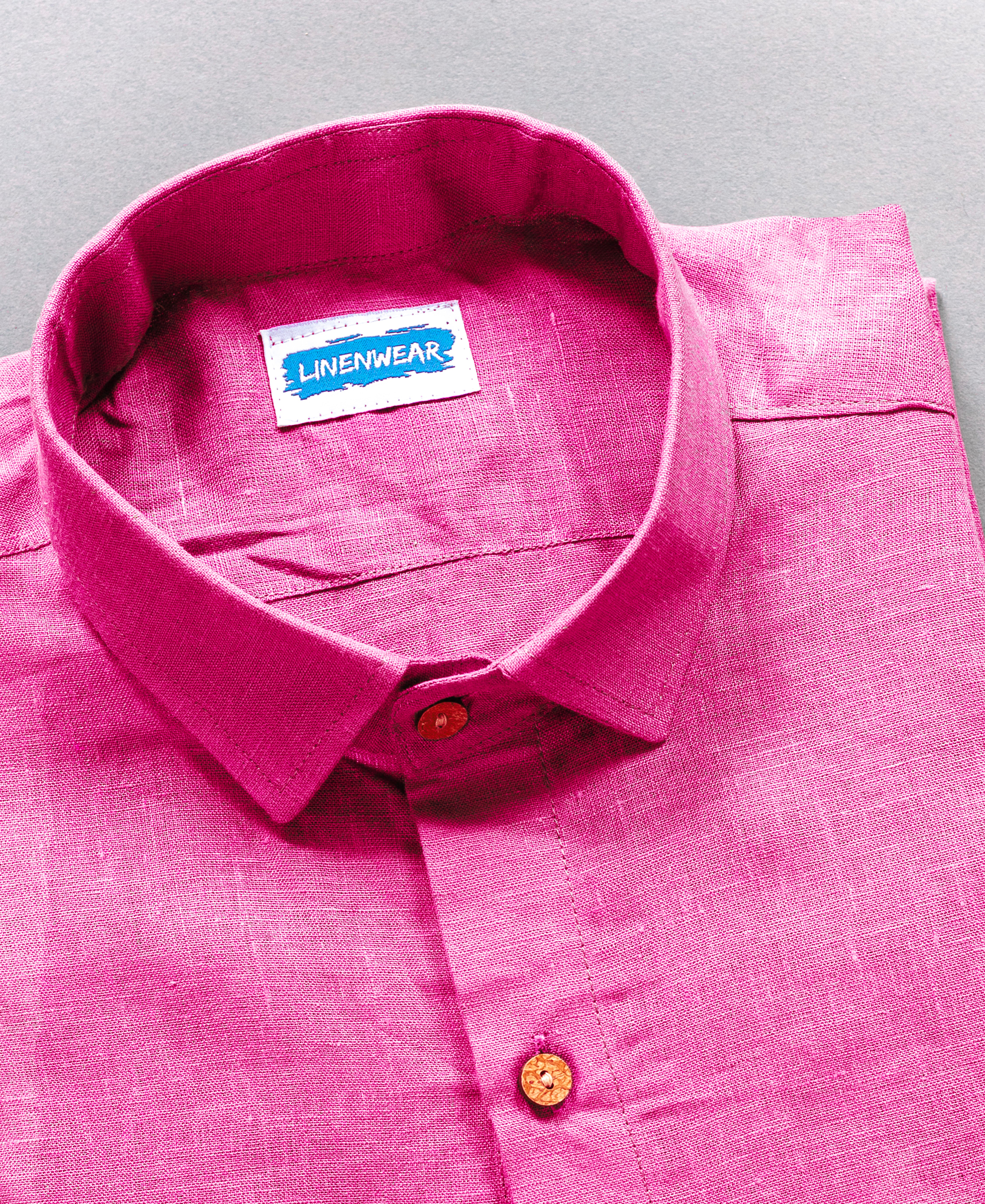 Dusty Pink Pure Linen Shirt Full Sleeve For Every Occasion