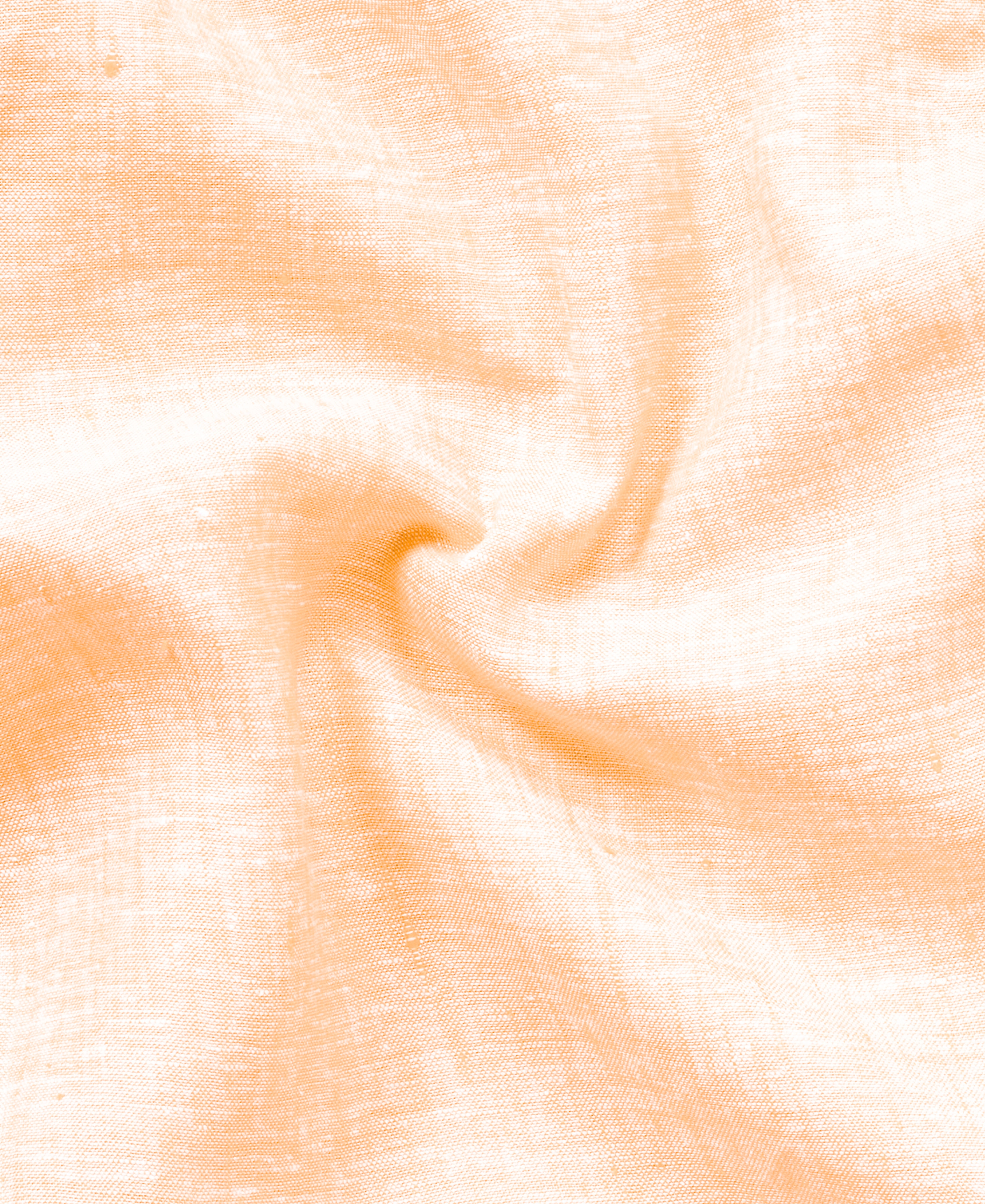 Pure Linen Peach Orange Summer Breeze Style Shirt For Men