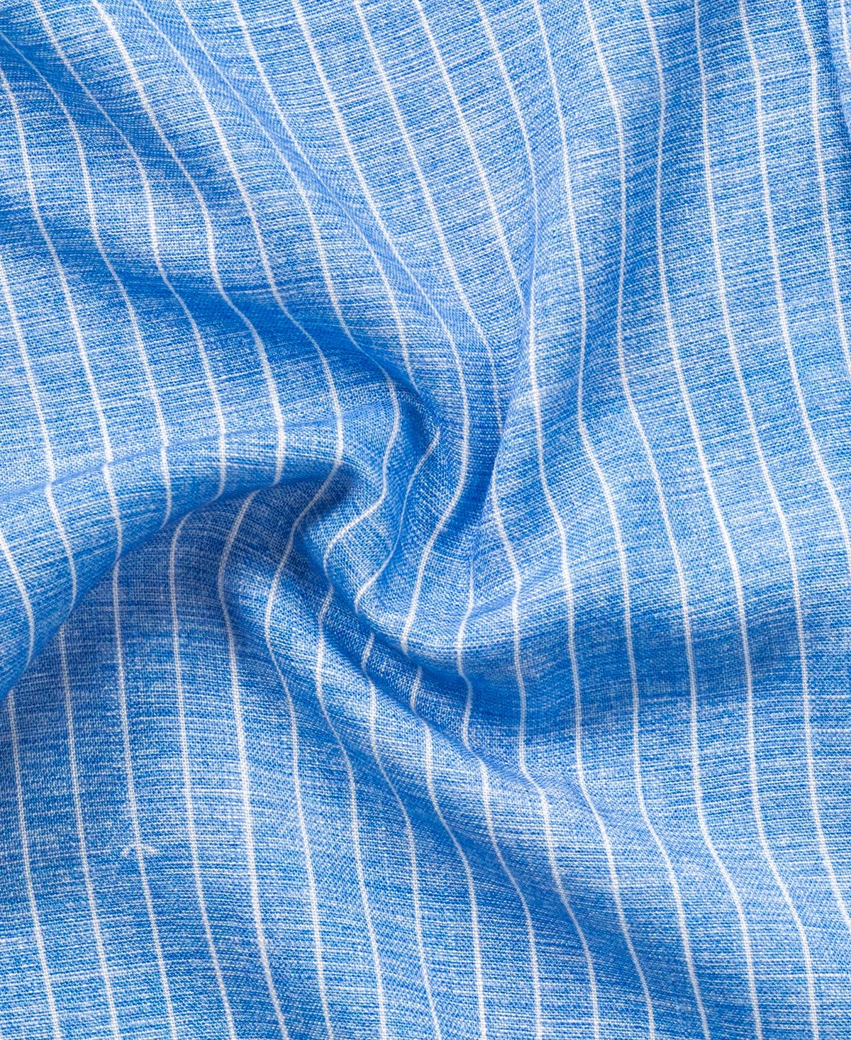 Sky Blue Striped Hemp Linen Shirt