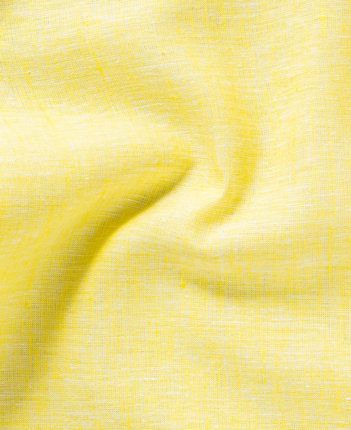Yellow Pure Linen Full Sleeve Shirt For Men Comfort